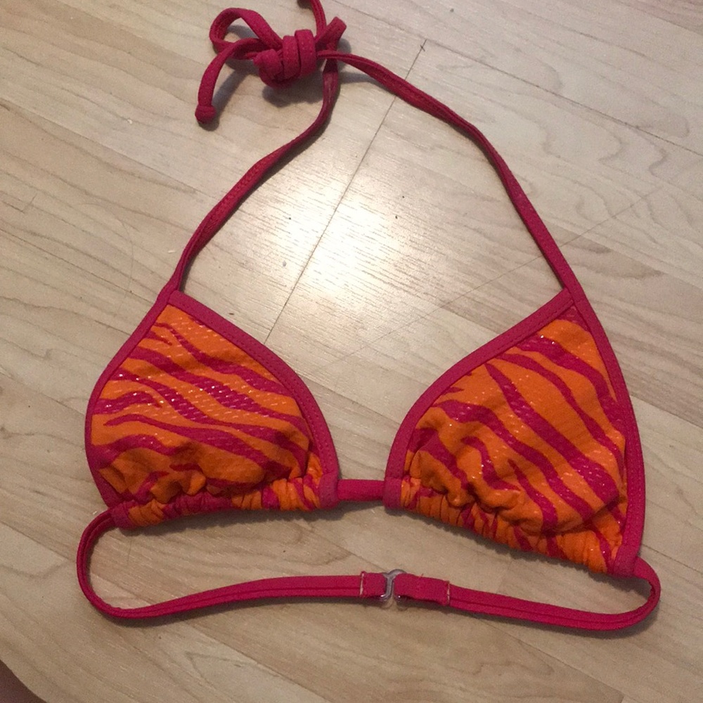 GUESS zebra print  triangle bikini top